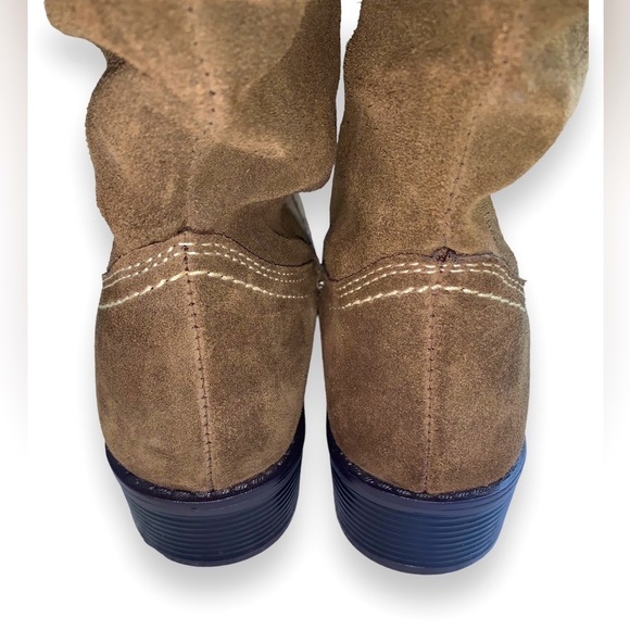 Suede Leather Slouchy Western Style Boots Size 7.5 NWOT - Picture 7 of 10